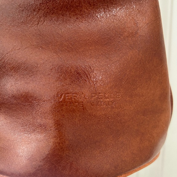 Vera Pelle Rich Brown Leather Backpack - Picture 2 of 6